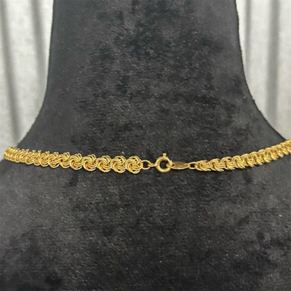 Trifari Vintage Gold-Tone Rope Style Chain Necklace 24" Women's - Picture 2 of 10